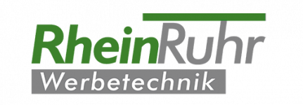 RheinRuhr Werbetechnik Logo grün grau